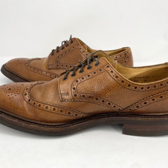 Loake Badminton 2 / Brown Leather Derby Brogue Shoes / Men\'s  US 9.5 / UK 8.5 main image 8